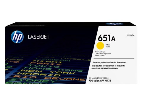 HP 651A oryginalny wkład z żółtym tonerem LaserJet