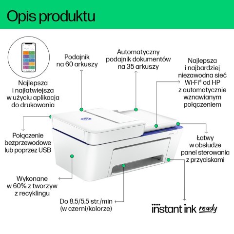 Urządzenie wielofunkcyjne HP DeskJet 4230e (60K30B)