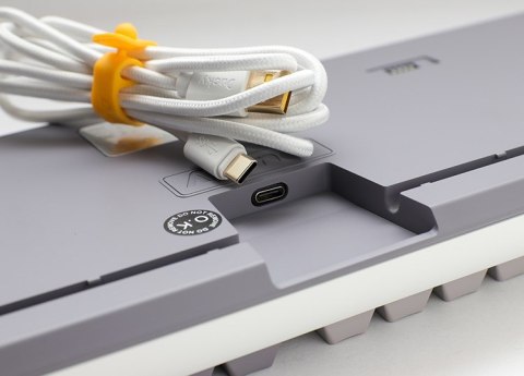 Ducky One 3 TKL Mist Grey klawiatura Gaming USB Niemiecki Szary