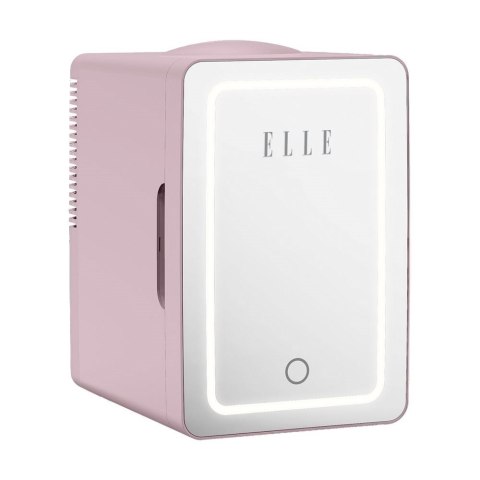 Mini lodówka z lusterkiem do makijażu LED ELLE Home ESDAF01PUEU 6L fioletowa