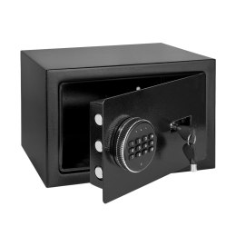 Sejf domowy elektroniczny na kod PIN i klucz - sejf na pieniądze i dokumenty Rebel RB-7002
