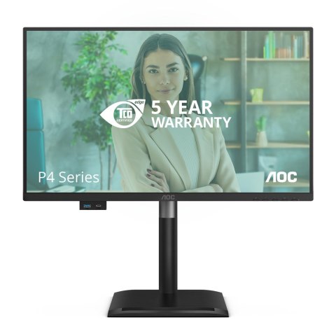 AOC 24P4CV monitor komputerowy 60,5 cm (23.8") 1920 x 1080 px Full HD LED Czarny