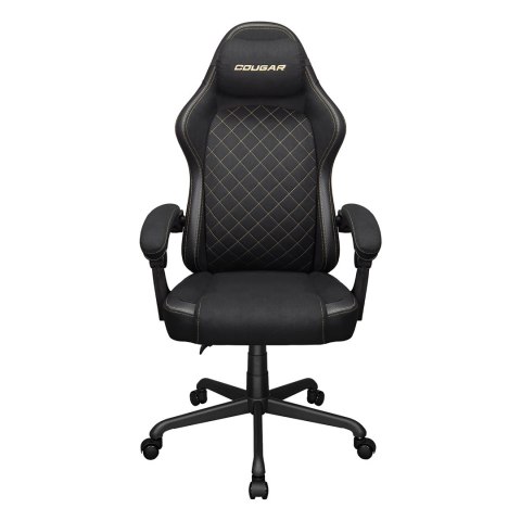 COUGAR CGR-FXF-GLB Uniwersalny fotel dla gracza Obite siedzisko Czarny, Złoto