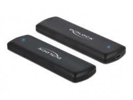 DeLOCK Obudowa zewnętrzna USB Type-C na M.2 NVMe PCIe lub SATA SSD - Beznarzędziowa