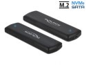 DeLOCK Obudowa zewnętrzna USB Type-C na M.2 NVMe PCIe lub SATA SSD - Beznarzędziowa