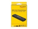 DeLOCK Obudowa zewnętrzna USB Type-C na M.2 NVMe PCIe lub SATA SSD - Beznarzędziowa