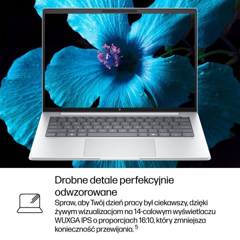 HP EliteBook 8 G1i Next Gen AI PC Copilot+ PC Intel Core Ultra 5 228V Laptop 35,6 cm (14") WUXGA 32 GB LPDDR5x-SDRAM 512 GB SSD 