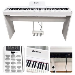 SUPRIMO SDP88 WH pianino cyfrowe stacjonarne białe