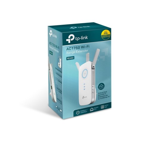TP-Link RE450 Nadajnik i odbiornik sieci Biały 10, 100, 1000 Mbit/s