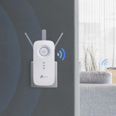 TP-Link RE450 Nadajnik i odbiornik sieci Biały 10, 100, 1000 Mbit/s
