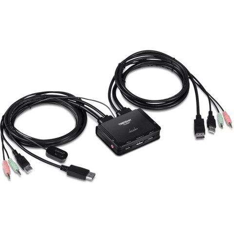 Trendnet TK-220DPI przełącznik KVM Czarny