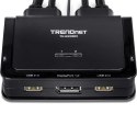 Trendnet TK-220DPI przełącznik KVM Czarny