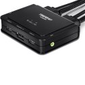 Trendnet TK-220DPI przełącznik KVM Czarny