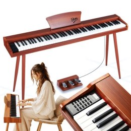 V-TONE BL-130 pianino cyfrowe czteronożne brązowe