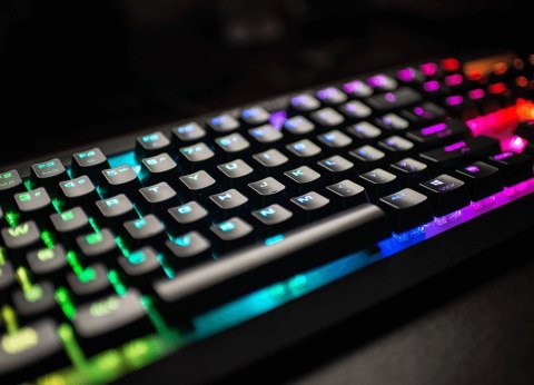 COUGAR CGR-Attack-X3-RGB klawiatura Gaming USB QWERTY Angielski Czarny