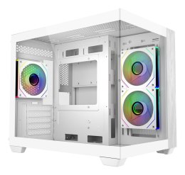 Cooler Master Elite 481 Wood Mini Tower Biały
