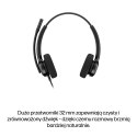 HP Poly Mission 425 Classic - przewodowy zestaw słuchawkowy USB stereo (opakowanie zbiorcze)