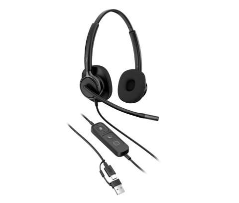 HP Poly Mission 425 Classic - przewodowy zestaw słuchawkowy USB stereo (opakowanie zbiorcze)