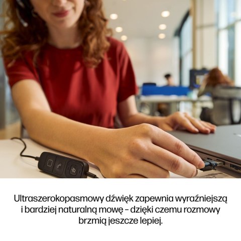 HP Poly Mission 625 - stereofoniczny przewodowy zestaw słuchawkowy USB (opakowanie zbiorcze)