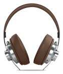 Muse M-298 SBR słuchawki/zestaw słuchawkowy Przewodowy i Bezprzewodowy Opaska na głowę Połączenia/muzyka Bluetooth Brązowy, Sreb