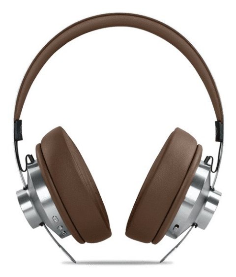 Muse M-298 SBR słuchawki/zestaw słuchawkowy Przewodowy i Bezprzewodowy Opaska na głowę Połączenia/muzyka Bluetooth Brązowy, Sreb