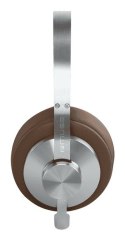 Muse M-298 SBR słuchawki/zestaw słuchawkowy Przewodowy i Bezprzewodowy Opaska na głowę Połączenia/muzyka Bluetooth Brązowy, Sreb