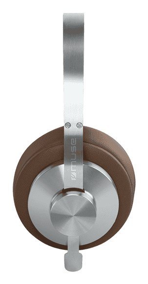 Muse M-298 SBR słuchawki/zestaw słuchawkowy Przewodowy i Bezprzewodowy Opaska na głowę Połączenia/muzyka Bluetooth Brązowy, Sreb
