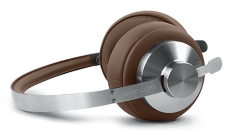 Muse M-298 SBR słuchawki/zestaw słuchawkowy Przewodowy i Bezprzewodowy Opaska na głowę Połączenia/muzyka Bluetooth Brązowy, Sreb