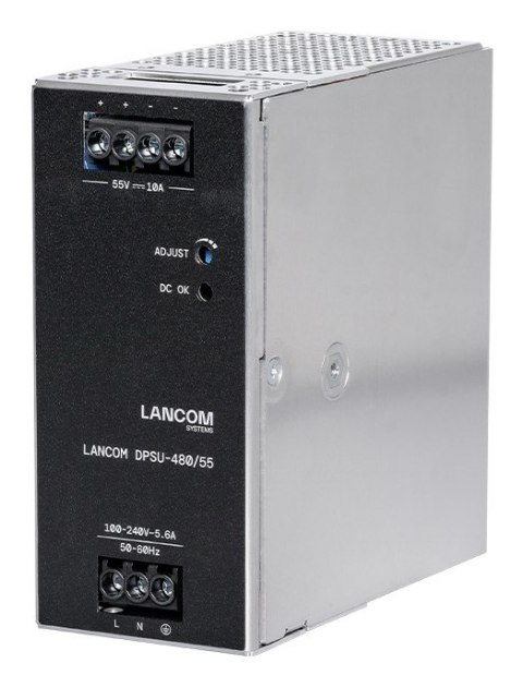 LANCOM DPSU-480/55 moduł zasilaczy 480 W TS35 DIN Czarny, Stal