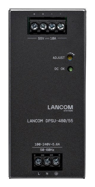LANCOM DPSU-480/55 moduł zasilaczy 480 W TS35 DIN Czarny, Stal