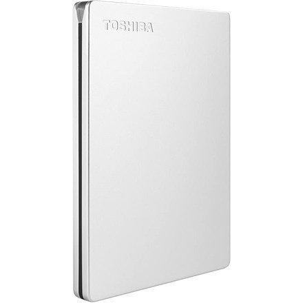 Dysk zewnętrzny Toshiba Canvio Slim 2TB 2.5" Micro-USB B 3.2 Gen 1 (3.1 Gen 1) Srebrny