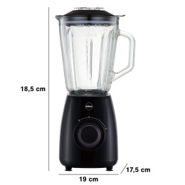ELDOM BLENDER KIELICHOWY BK6 NOXAR 100W CZARNY 22000 OBR/NIN KIELICH 1,8 L ZE SZKŁA HARTOWANEGO DWA POZIOMY RĘDKOŚCI + PULSE