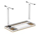 Activejet Biurko z elektryczną regulacją wysokości ET119S biały/dąb. Wymiar blatu 120x60 cm.