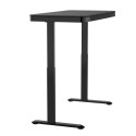 Activejet Biurko z elektryczną regulacją wysokości ET119S czarny. Wymiar blatu 120x60 cm.