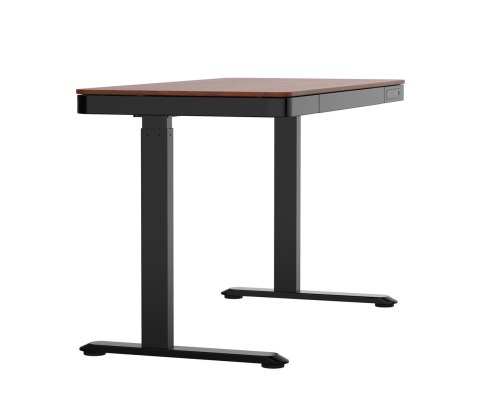Activejet Biurko z elektryczną regulacją wysokości ET119S czarny/orzech.. Wymiar blatu 120x60 cm.