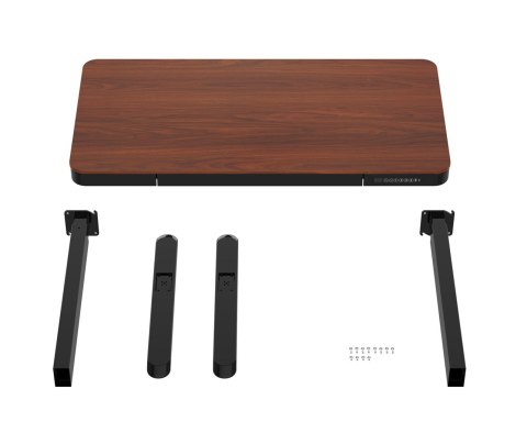 Activejet Biurko z elektryczną regulacją wysokości ET119S czarny/orzech.. Wymiar blatu 120x60 cm.