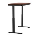 Activejet Biurko z elektryczną regulacją wysokości ET119S czarny/orzech.. Wymiar blatu 120x60 cm.
