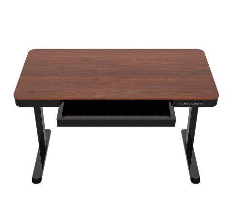 Activejet Biurko z elektryczną regulacją wysokości ET119S czarny/orzech.. Wymiar blatu 120x60 cm.