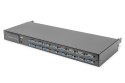 Digitus DS-72221-3GE konsola rackowa 48,3 cm (19") 1920 x 1080 px Czarny 1U