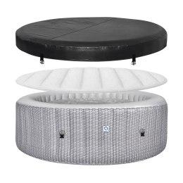 AVENLI NICE SPA OGRODOWE, BASEN POMPOWANY, HYDROMASAŻ 204X70 SILVER 6 OSOBOWE RATTANOWE