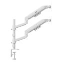 ERGO OFFICE UCHWYT NA 2 MONITORY, SPRĘŻYNA GAZOWA, 17"-32", 1-10KG, BIAŁY MAT ER-692 W
