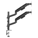 ERGO OFFICE UCHWYT / WIESZAK NA 2 MONITORY, SPRĘŻYNA GAZOWA, 17"-32", 1-10KG, CZARNY MAT, ER-692 B