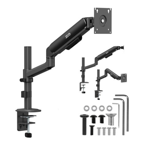 ERGO OFFICE UCHWYT / WIESZAK NA MONITOR, 17"-32", 1-10KG, CZARNY MAT, MAX. VESA 100X100 ER-691 B