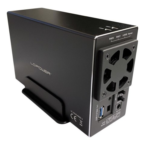LC-Power LC-35U3-RAID-2 obudowa do dysków twardych Obudowa HDD Czarny 3.5"