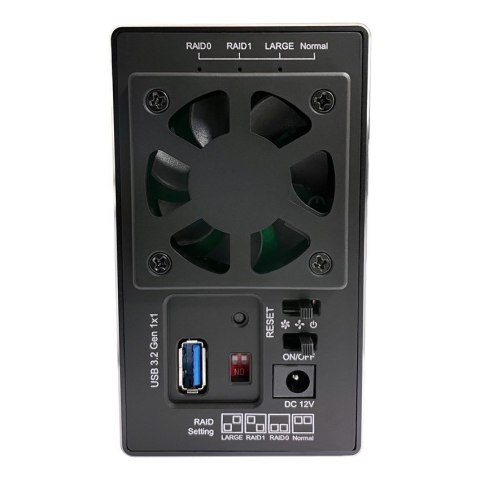 LC-Power LC-35U3-RAID-2 obudowa do dysków twardych Obudowa HDD Czarny 3.5"
