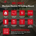 MACLEAN UCHWYT ELEKTRYCZNY DO TV, SUFITOWY, OBSŁUGA TUYA, MAX. VESA 800X400, DLA TV 43-86", MAX. 55KG MC-176 T