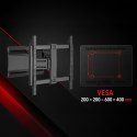 MACLEAN UCHWYT / WIESZAK DO TELEWIZORA, MAX. VESA 600X400, 37-90", MAX. OBCIĄŻENIE 65KG, CZARNY MC-881 N