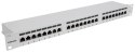 Patchpanel INTELLINET 24-Port Cat6a FTP 1HE 720854 szary