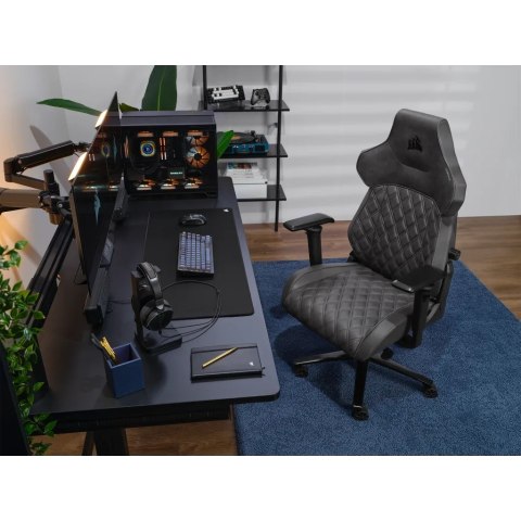 Corsair TC500 LUXE Fotel dla gracza Tapicerowane siedzisko Czarny