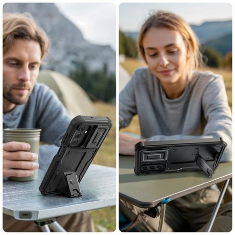 Etui pokrowiec na Samsung Galaxy A17 4G / 5G Kevlar Cam+ - czarny
